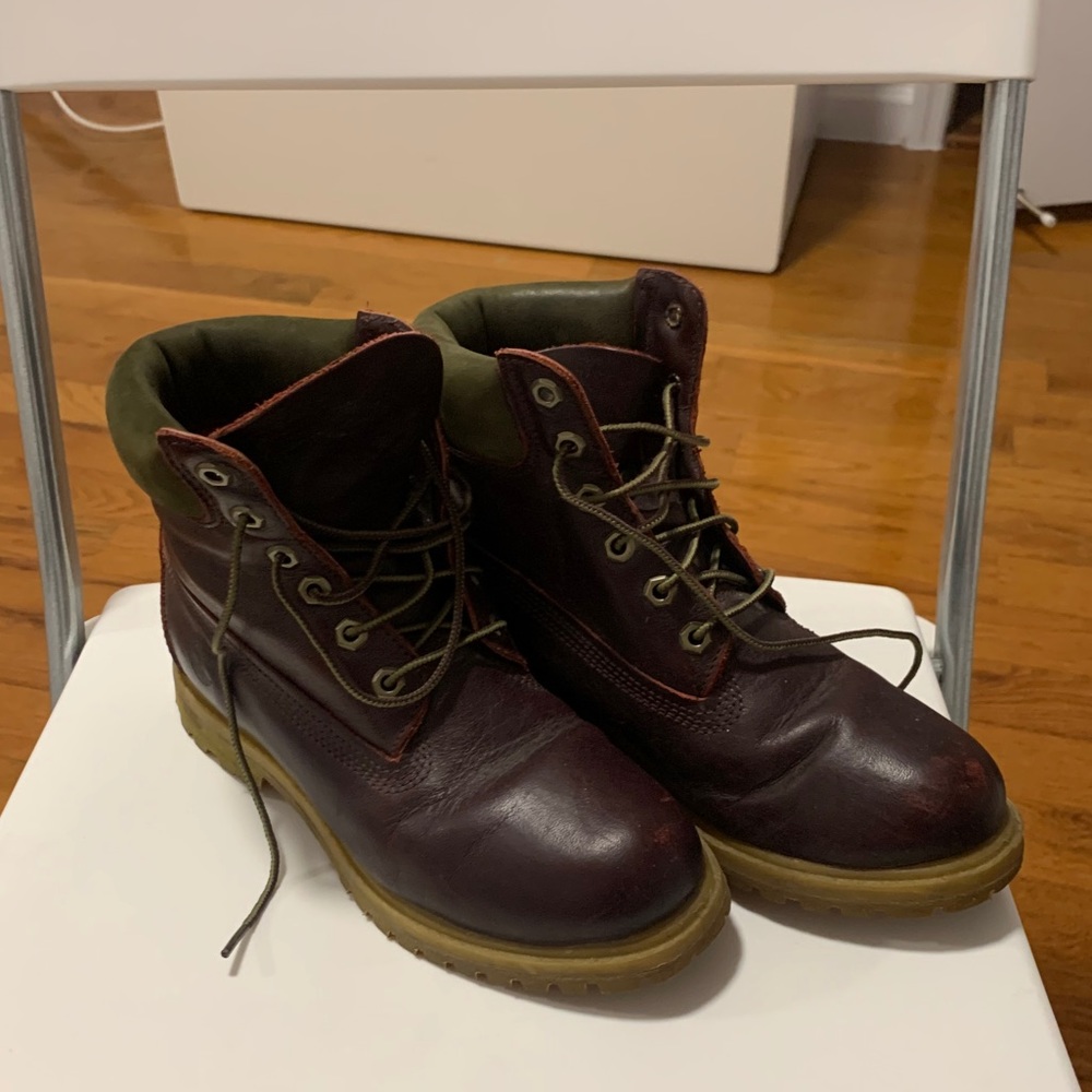 Timberland Burgundy Waterproof Boots
